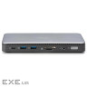 Док-станція DIGITUS USB-C > 2xHDMI/DP/2xUSB-A/USB-C/SD/MicroSD/RJ54/DC/Audio (DA-70917)