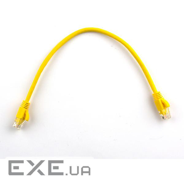 Патч-корд 0.3м , UTP, cat.5e, CCA, yellow Ritar (PCR-CCA/0.3Y)