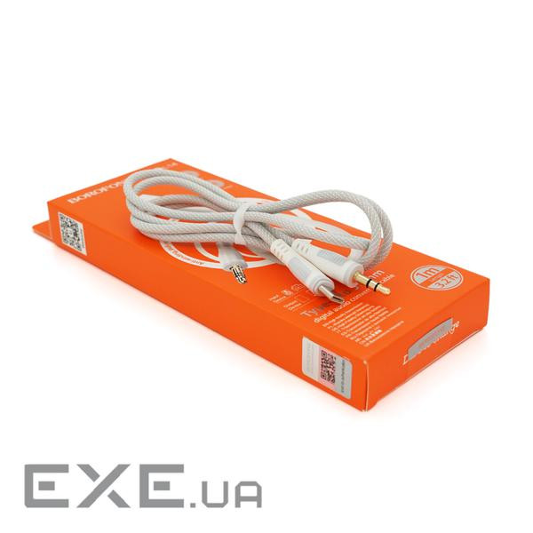 Перехідник Borofone BL14 Jack 3.5mm(M) =>Type-C(M), 1м, White, Box , White, Box