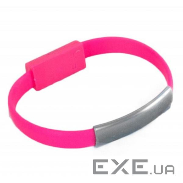 Дата кабель USB 2.0 AM to USB-C 0.18m pink Extradigital (KBU1780)