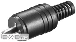 Штекер FreeEnd-Speaker,/M прямий Screw Protector,чорний (75.01.1241-1)