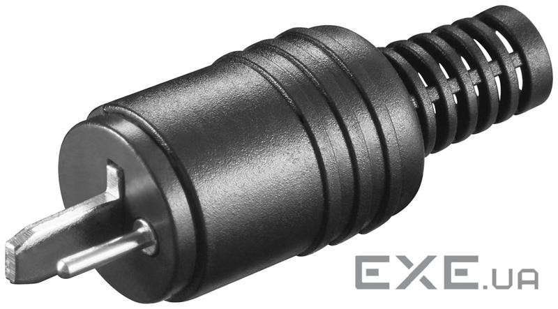 Штекер FreeEnd-Speaker,/M прямий Screw Protector,чорний (75.01.1241-1)