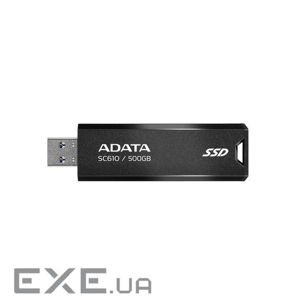 Портативний диск SSD ADATA SD610 500GB USB3.2 Gen2 Black (SC610-500G-CBK/RD)
