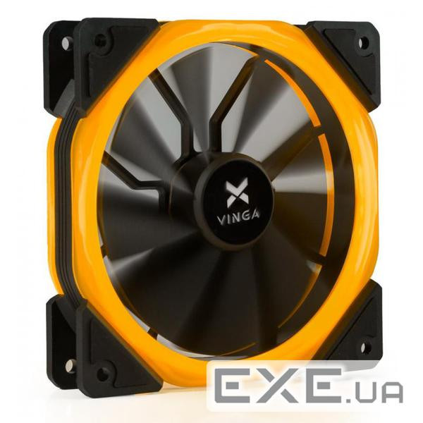 Кулер для корпуса Vinga LED fan-02 orange
