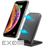 Зарядний пристрій Choetech 15W Fast Wireless Charging Stand 2coils black (T555-F-BK)