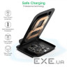 Зарядний пристрій Choetech 15W Fast Wireless Charging Stand 2coils black (T555-F-BK)