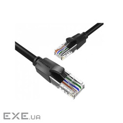 Патч-корд 0.5м, UTP cat 6 RJ-45 black Vention (IBEBD)