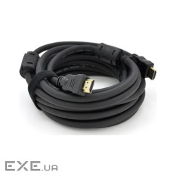 Кабель мультимедійний HDMI M to HDMI M 5.0m V1.4 4K black Ritar (HDMI(M)/(M)V1.4-5m-348B)