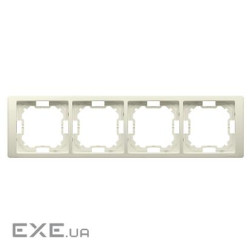 Рамка Neos BASIC 4x кратна, бежевый (BMRC4/12)