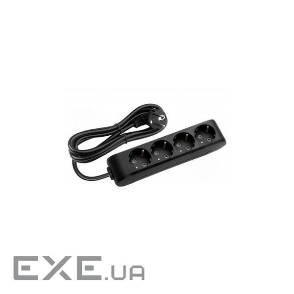 Подовжувач мережевий 3.0 м Panasonic X-tendia 4 гнізда, 3 м, із захисними шторками. (WLTB04432BL-UA)