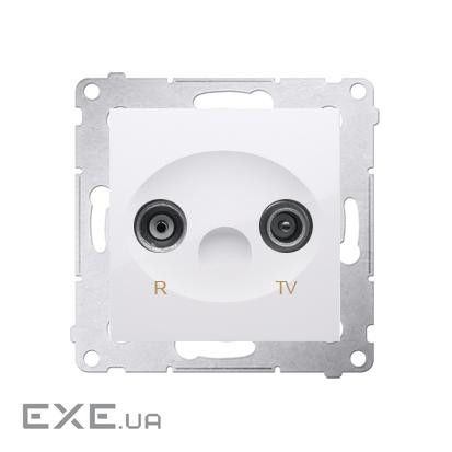 Розетка Premium TV+R одиночная 1dB, белая (DAK.01/11)