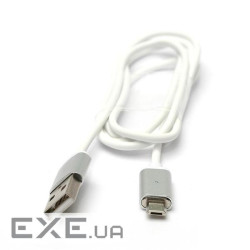 Кабель PowerPlant USB2.0 AM to MicroUSB, 1м, White (DV00DV4060)