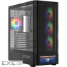 Корпус Modecom VOLCANO AQ500 ARGB MIDI FRONT LCD 6,2”, 4x120mm fans BLACK без БЖ (MC-A-AQ500-4FA-B)