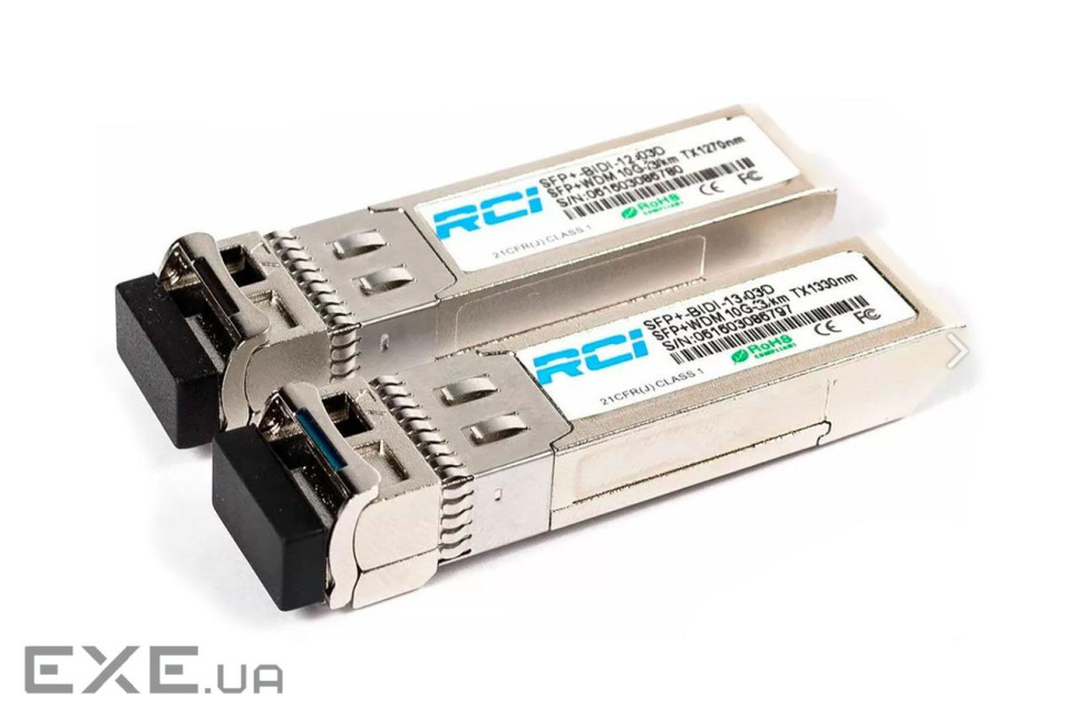 Модуль оптичний Optolink SFP+-BIDI-13-03D 10G, 3km, LC, Tx 1330nm