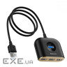 USB хаб BASEUS Square Round 4-in-1 1m Black 4-port (CAHUB-AY01)
