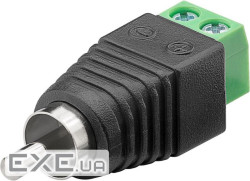 Терміналблок Terminal block-RCA,/M 2pin Pitch=5.0mm,чорний (75.07.6740-1) (75.07.6740 black) (75.07.6740-1) (75.07.6740