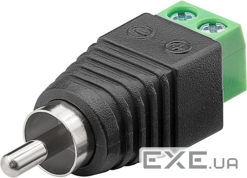 Терміналблок Terminal block-RCA,/M 2pin Pitch=5.0mm,чорний (75.07.6740-1) (75.07.6740 black) (75.07.6740-1) (75.07.6740