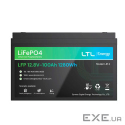 Акумуляторна батарея LiFePO4 Dyness LR1.2, 12.8V / 100Аh (1,28kWh), 10,5kg, 330х172х214mm