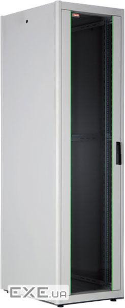 Шафа Basic 32U 600x800мм, дв.і скло, зад. стін. метал, 600кг, сіра (LN-DB32U6080-LG-111-F)
