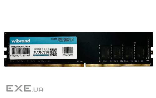 Модуль пам'яті WIBRAND DDR4 3200MHz 8GB (WI3200DDR4D/8GB)