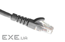 Патч-корд OK-net кат.5e UTP 24AWG Сірий 10м (OK-PC2501G)