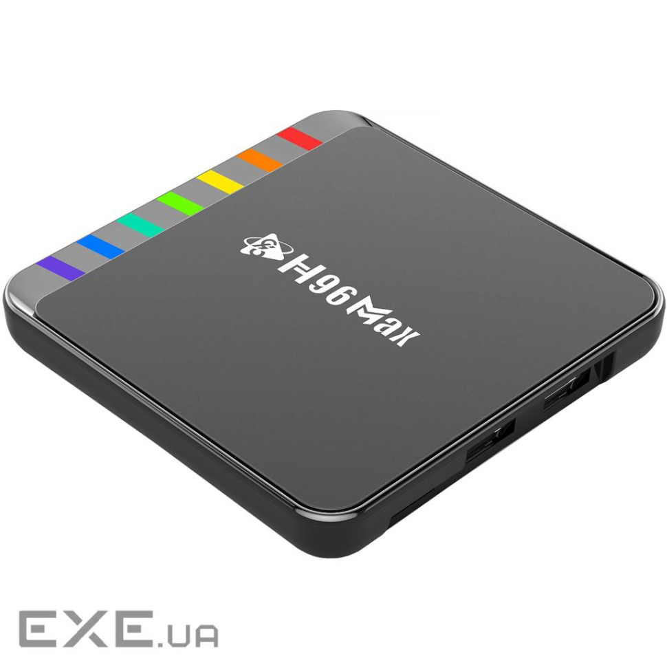 TV Медіаплеєр H96 MAX W2 4/32Gb/ Amlogic S905W2/ Android 11/ WiFi 2.4G+5G/BT:5.0/ LAN: (W2_4GB/32GB)