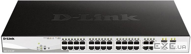 D-Link Switch DGS-1210-24P 24xGBit/4xSFP 19" Mana.