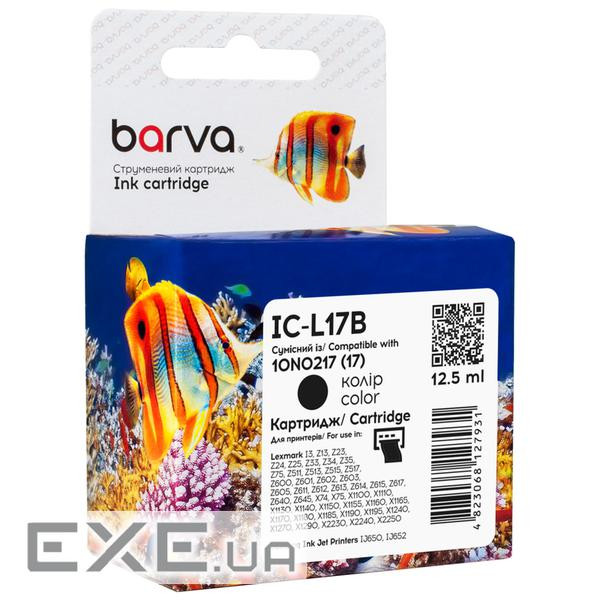 Картридж Barva Lexmark 17 black/10N0217, 7.5 мл (IC-L17B)