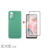 Чохол до мобільного телефона Dengos Kit for Xiaomi Redmi Note 12s case + glass (Mint) (DG-KM-46)