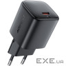 Зарядний пристрій 1xUSB-C 45W Gan A119 Fast Charger black Acefast (6974316285007)