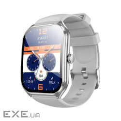 Смарт-годинник HOCO Y28 AMOLED Smart sports watch (call version) Silver (6942007648486)