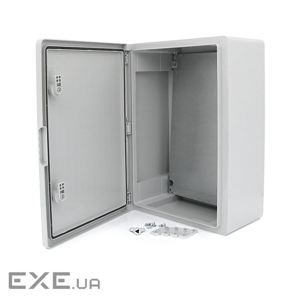 Бокс міцний з ABS пластику з монтажною панеллю 500х400х240, IP65 (144987)