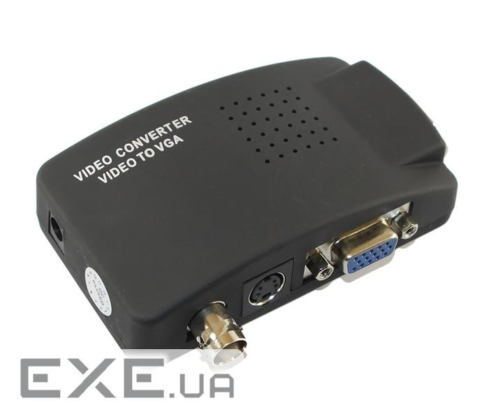 Конвертер BNC (тато) на VGA (мама), Black, Пакет Q25 (13569)