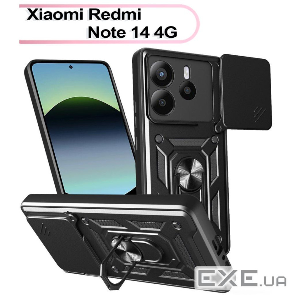 Чохол до мобільного телефона BeCover Military Xiaomi Redmi Note 14 4G Black (713451)