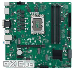 ASUS PRO B760M-C-CSM S1700/DDR5/2xDP-HDMI-VGA/24-7/µATX Optional: 2x COM, 1x LPT (90MB1DX0-M1EAYC)