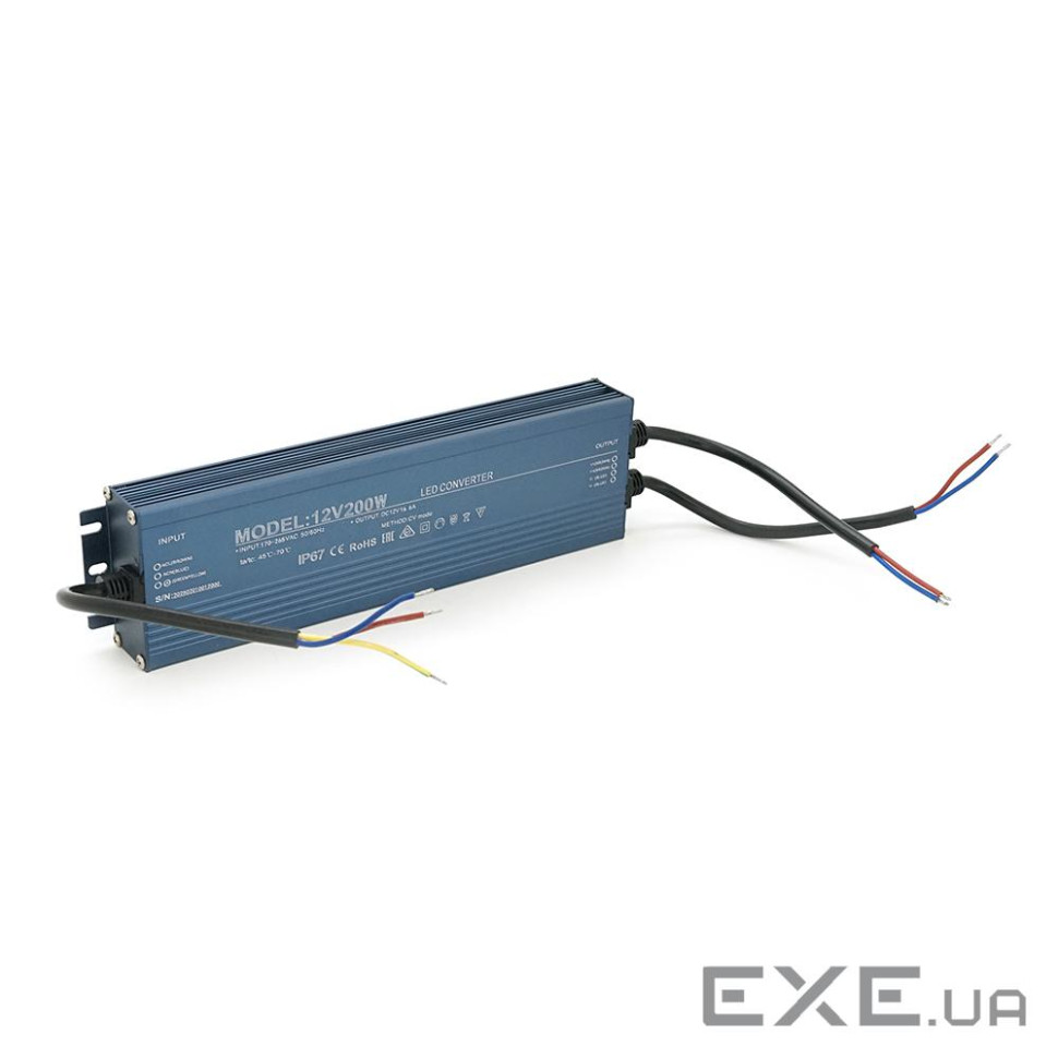 Імпульсний блок живлення герметичний (Ledconverter)12V 200W,IP67 (S-12-200) (Ledconverter)12V 200W,IP67 (S-12-200)
