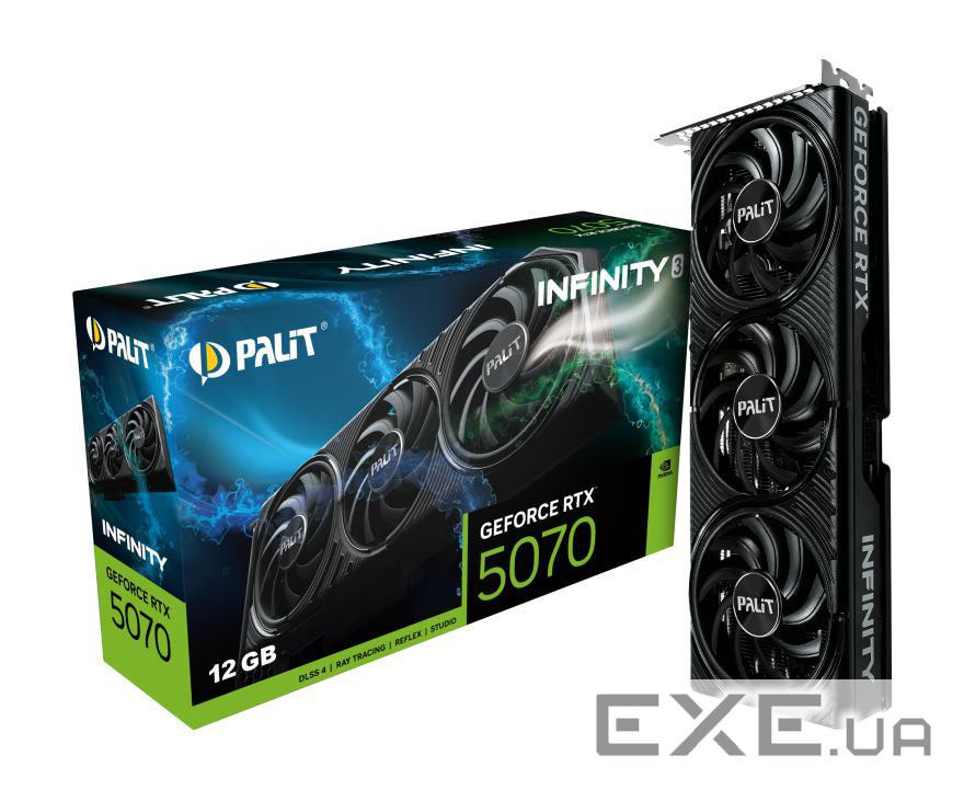 Відеокарта PALIT GeForce RTX 5070 Infinity 3 (NE75070019K9-GB2050S)