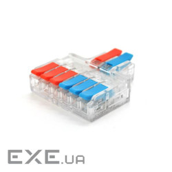 Клемна колодка з нажімнимі зажимами 2х6-дроти LT-626T для розподільних коро (LT-626T прозора) )