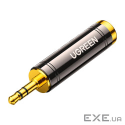 Перехідник 3.5mm M to 6.35mm F AV168 black Ugreen (60711) (60711_AV168)