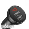 Зарядний пристрій Baseus Digital Display Dual USB 4.8A 24W silver (CCBX-0S)