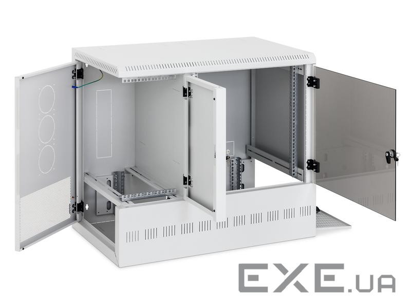 19 "настінний шафа, двосекційний 12U + 6U, (880x900x540мм) (RFA-12-A95-CAX-A16)