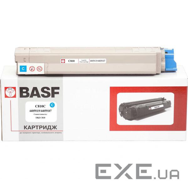 Тонер-картридж BASF OKI C810 Cyan 44059119/44059107 (KT-C810C) (BASF-KT-C810C)