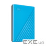 Портативний жорсткий диск WD My Passport 4TB USB3.2 Blue (WDBPKJ0040BBL-WESN)