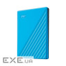 Портативний жорсткий диск WD My Passport 4TB USB3.2 Blue (WDBPKJ0040BBL-WESN)