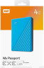 Портативний жорсткий диск WD My Passport 4TB USB3.2 Blue (WDBPKJ0040BBL-WESN)