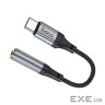 Перехідник USB-C to 3.5mm F 0.12m Black HOCO (6942007608886)