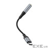 Перехідник USB-C to 3.5mm F 0.12m Black HOCO (6942007608886)