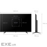 Телевізор 55", QLED, UHD, Google TV KIVI 55U820KB