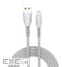 Дата кабель USB 2.0 AM to Lightning 1.0m line-drawing white ColorWay (CW-CBUL027-WH)