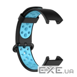 Ремінець BeCover Vents Style для Xiaomi Redmi Smart Band 2 Black-Blue (709421)